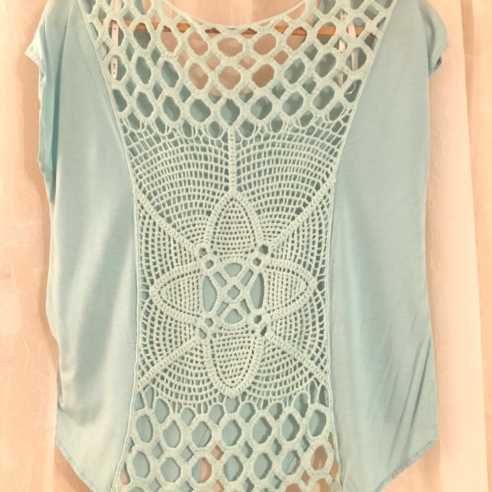 Powder Blue Boise with Crotchet Back